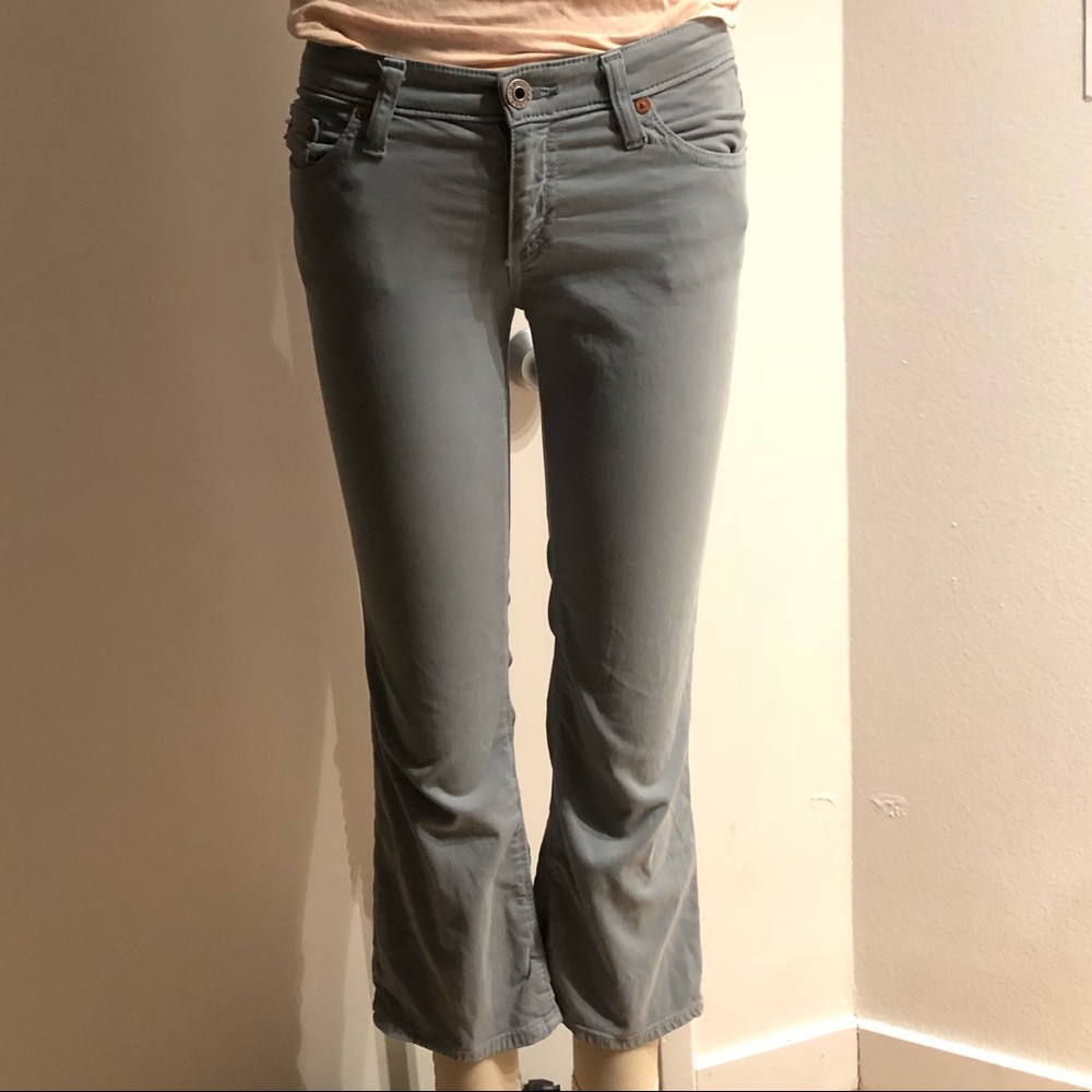 AG Capris (The Saga) Grey Cropped Pants - as is